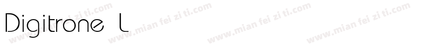 Digitrone Light字体转换